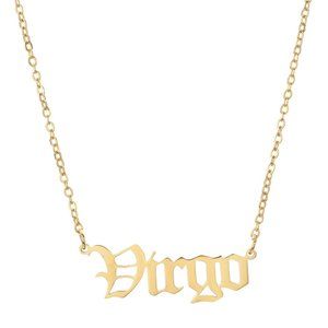 18K Gold Plated Virgo Zodiac Necklace